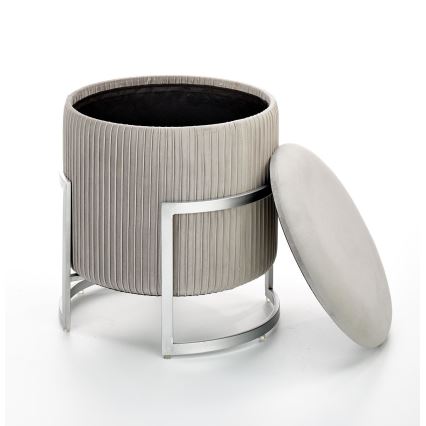 Tabure CRICKET, prečnik 40 cm, siva boja