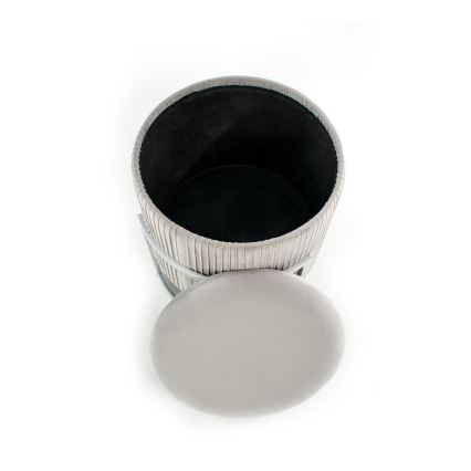 Tabure CRICKET, prečnik 40 cm, siva boja