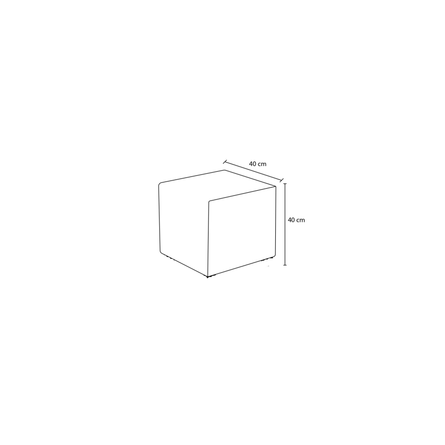 Tabure CUBI 40x40 cm tamno braon