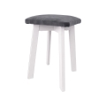 Tabure LUBE 36x36 cm bela/antracit