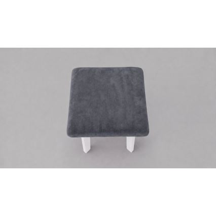 Tabure LUBE 36x36 cm bela/antracit