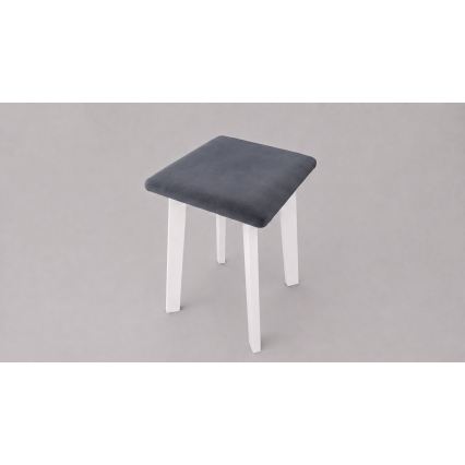 Tabure LUBE 36x36 cm bela/antracit