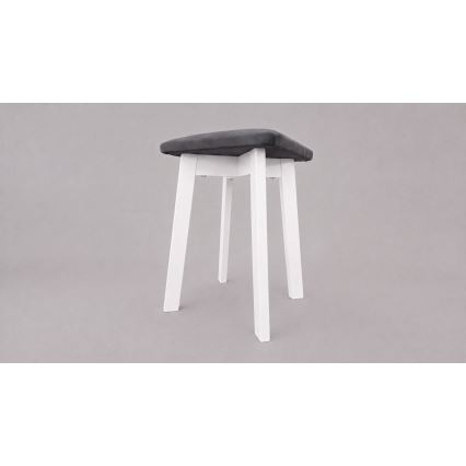 Tabure LUBE 36x36 cm bela/antracit