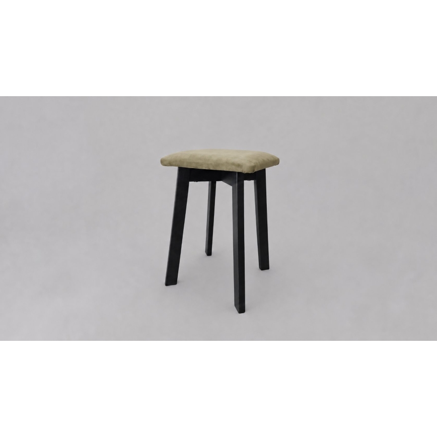Tabure LUBE 36x36 cm crna/zelena