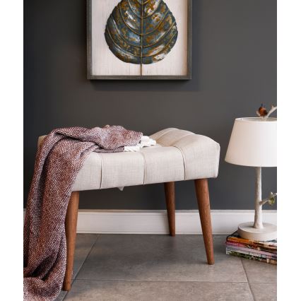 Tabure LUMI 40 x 58 cm krem