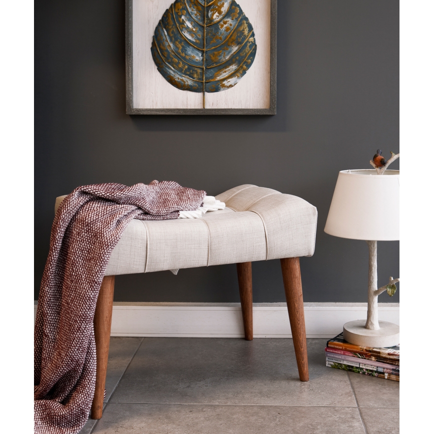 Tabure LUMI 40 x 58 cm krem