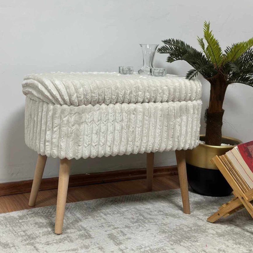 Tabure MOLIS 35x60 cm beli