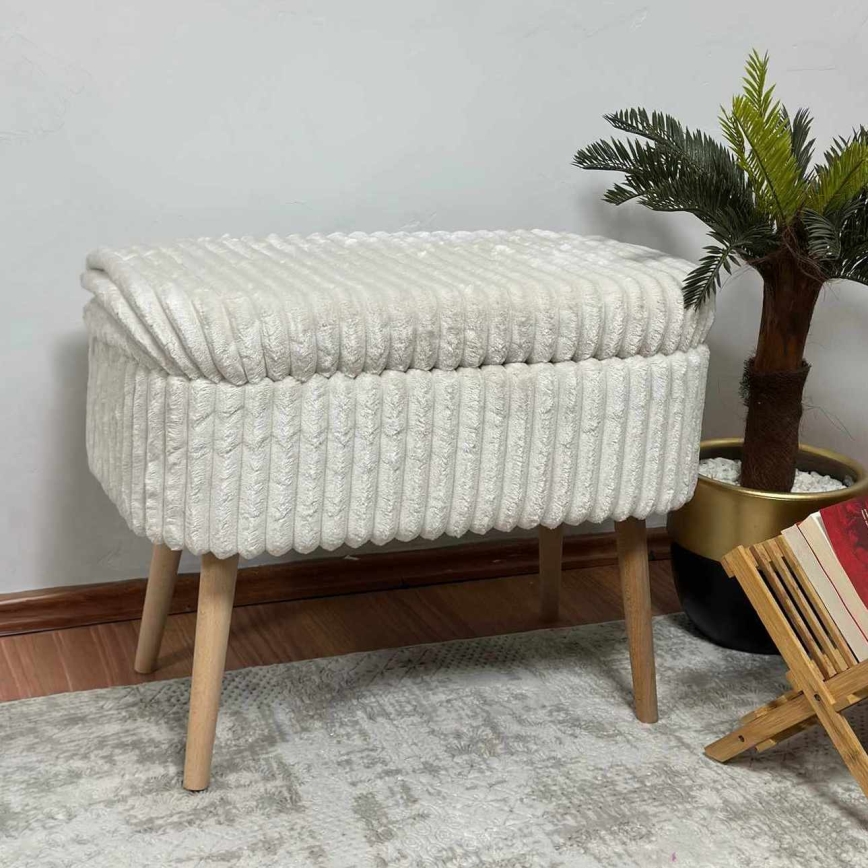 Tabure MOLIS 35x60 cm beli