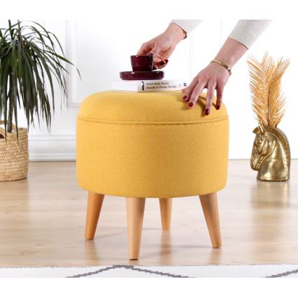 Tabure PIXI, prečnik 40 cm, žuti