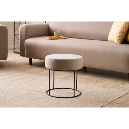 Tabure RELO prečnik 40 cm, bež