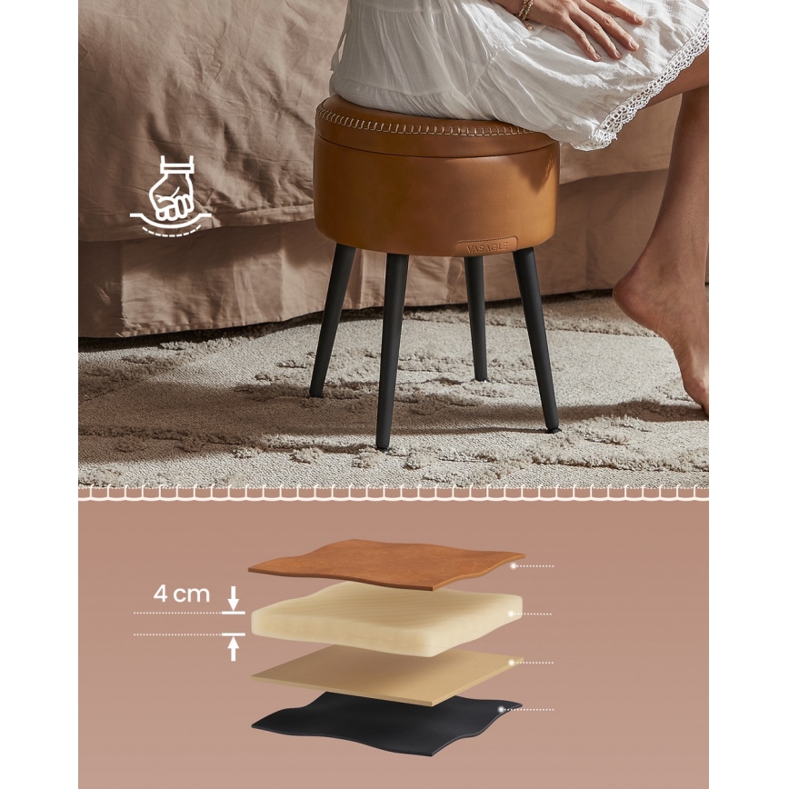 Taburet CORE boja konjaka