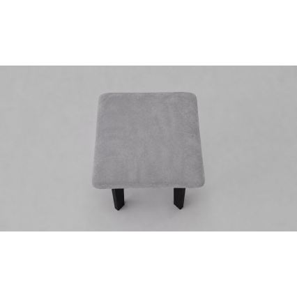 Taburet LUBE 36x36 cm crna/siva