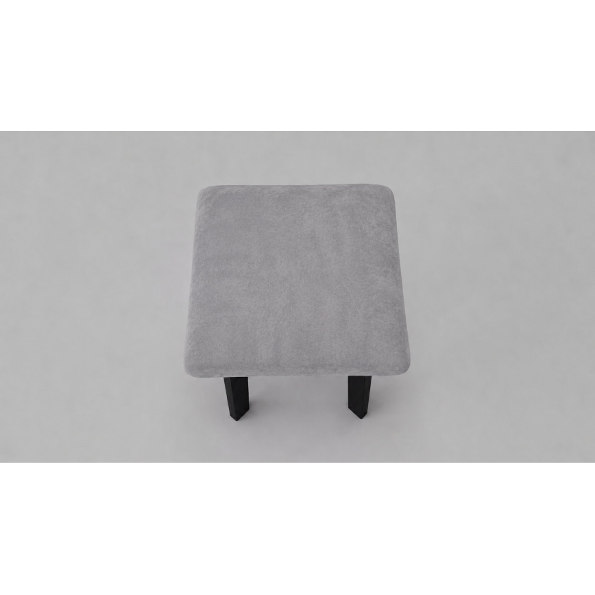 Taburet LUBE 36x36 cm crna/siva
