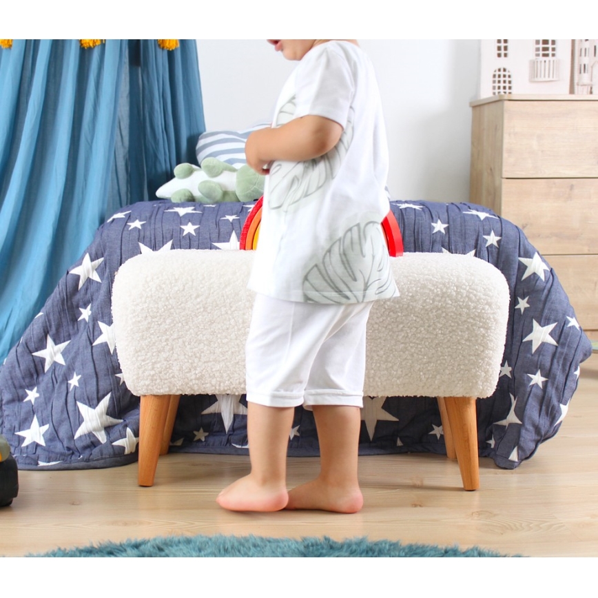 Taburet PIXI 32x61 cm bela
