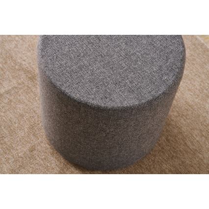 Taburet RONDO, prečnik 40 cm, antracit