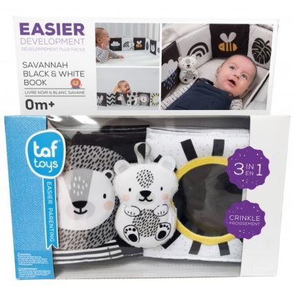 Taf Toys - Dečija tekstilna knjiga 3u1 Savana