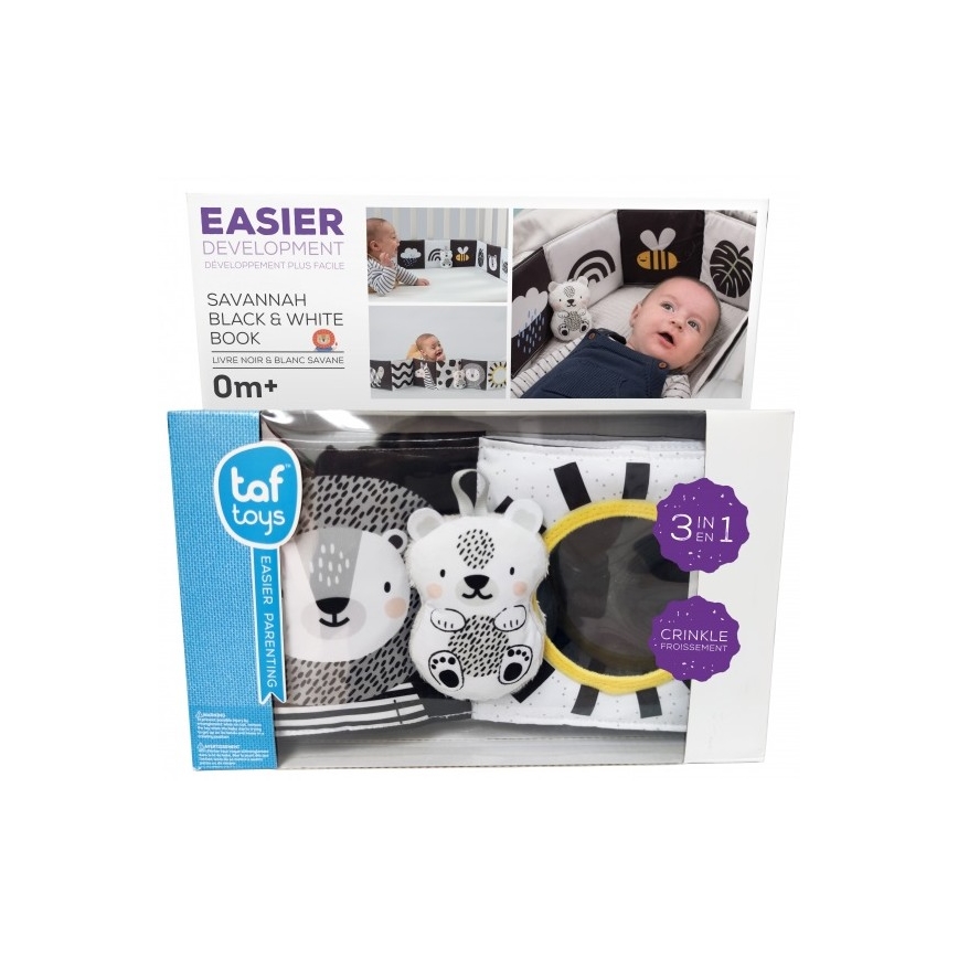 Taf Toys - Dečija tekstilna knjiga 3u1 Savana