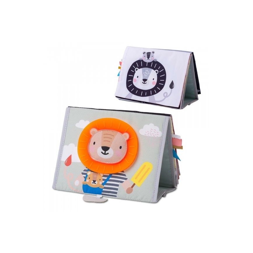 Taf Toys - Dečija tekstilna knjiga sa ogledalcem savana