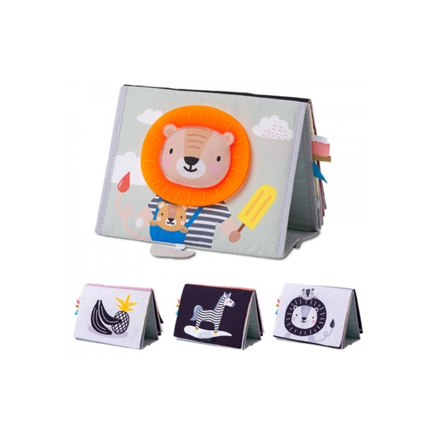 Taf Toys - Dečija tekstilna knjiga sa ogledalcem savana