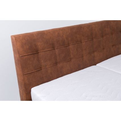 Tapacirani krevet sa prostorom za odlaganje bez madraca VIOLET 180x200 cm konjak braon
