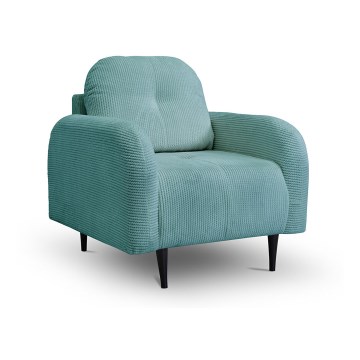 Tapacirana fotelja CLOUDY tirkizna