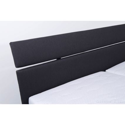 Tapacirani krevet ALIS 160x200 cm sa prostorom za odlaganje, bez dušeka, antracit