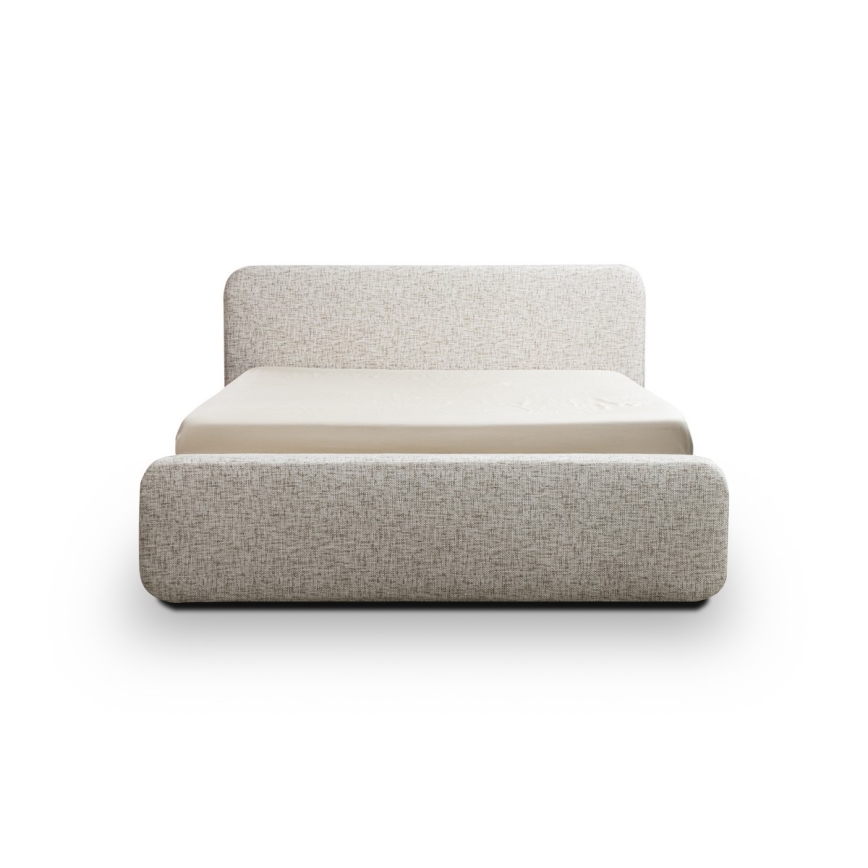 Tapacirani krevet bez dušeka LAJLA 160x200 cm bež