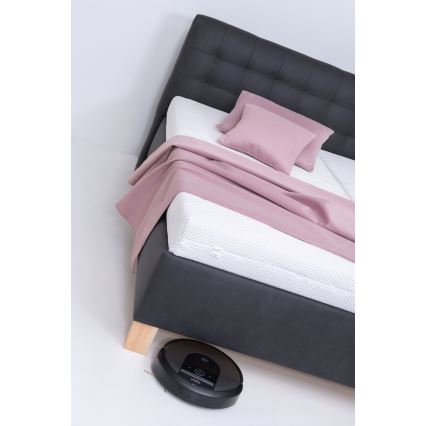 Tapacirani krevet sa dušekom i prostorom za odlaganje VIOLET 180x200 cm antracit