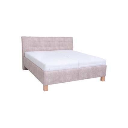 Tapacirani krevet sa prostorom za odlaganje bez dušeka VIOLET 180x200 cm bež