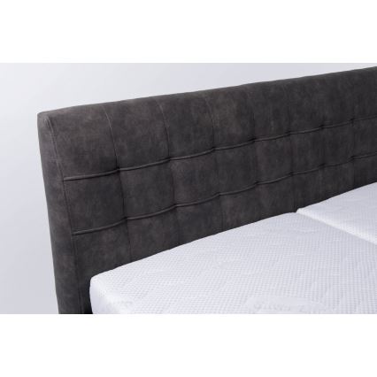 Tapacirani krevet VIOLET 160x200 cm sa prostorom za odlaganje, bez dušeka, tamno siva