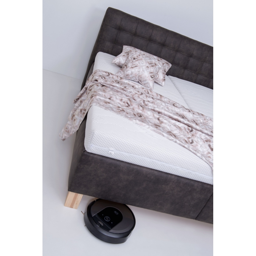 Tapacirani krevet VIOLET 160x200 cm sa prostorom za odlaganje, bez dušeka, tamno siva