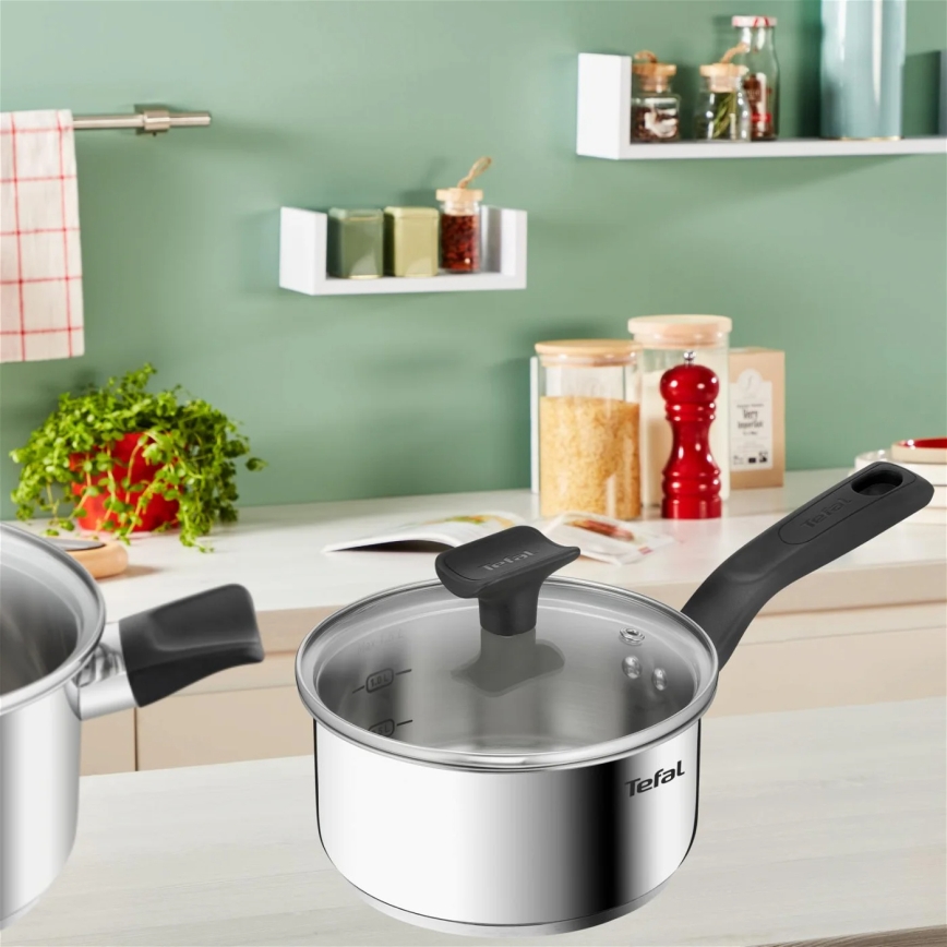 Tefal - 3-komadni set šerpi DELICIOUS od nerđajućeg čelika