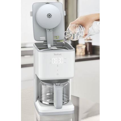 Tefal - Aparat za filter kafu sa LCD displejom SENSE 1000W/230V bela