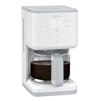 Tefal - Aparat za filter kafu sa LCD displejom SENSE 1000W/230V bela