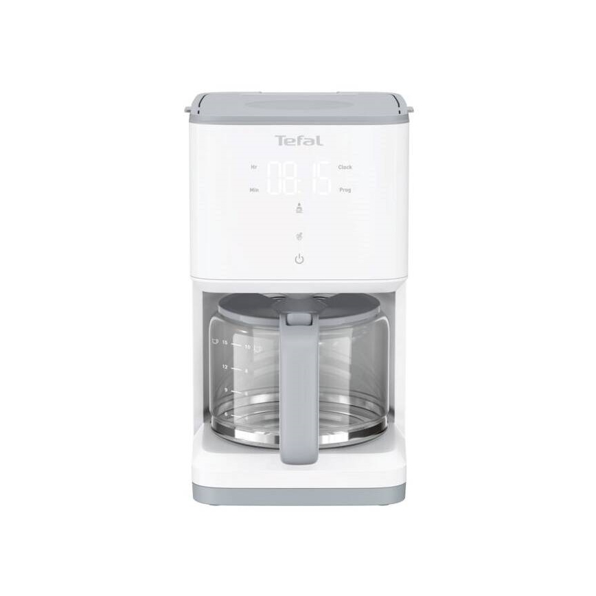 Tefal - Aparat za filter kafu sa LCD displejom SENSE 1000W/230V bela