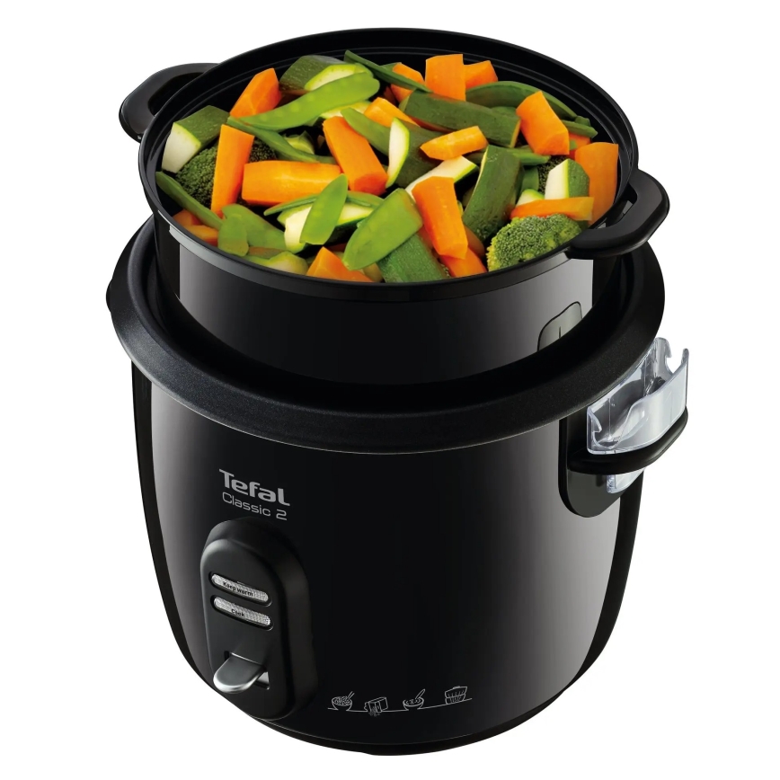 Tefal - Aparat za kuvanje pirinča CLASSIC 600W/230V 5 l crni