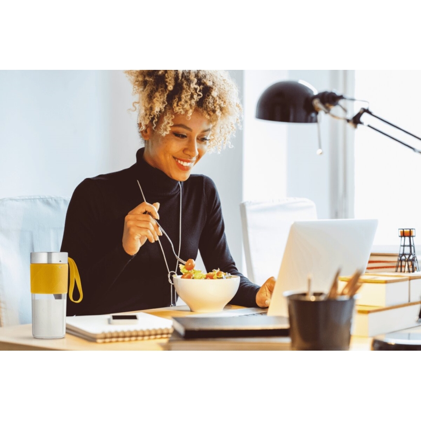 Tefal - mikser za smoothie BLENDFORCE 50W/5V 1200 mAh žute boje