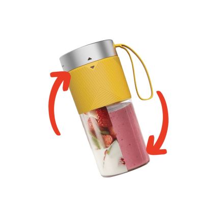 Tefal - mikser za smoothie BLENDFORCE 50W/5V 1200 mAh žute boje