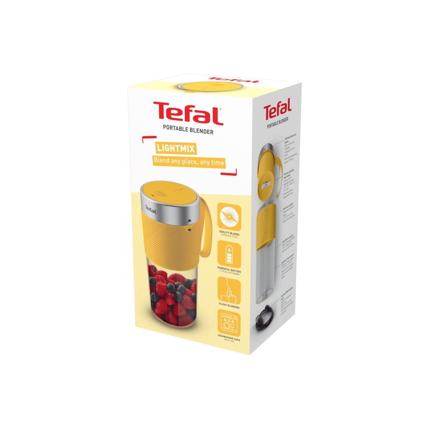 Tefal - mikser za smoothie BLENDFORCE 50W/5V 1200 mAh žute boje