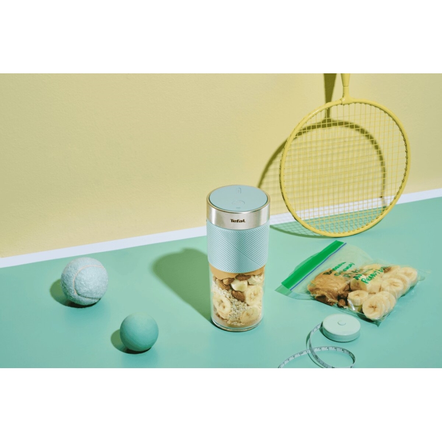 Tefal - Smoothie blender BLENDFORCE 50W/5V 1200 mAh mint zelena
