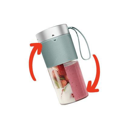 Tefal - Smoothie blender BLENDFORCE 50W/5V 1200 mAh mint zelena