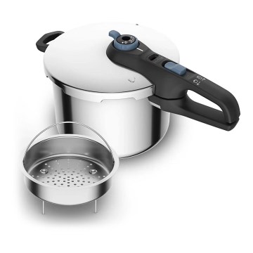 Tefal - Ekspres lonac 6 l SECURE TRENDY od nerđajućeg čelika