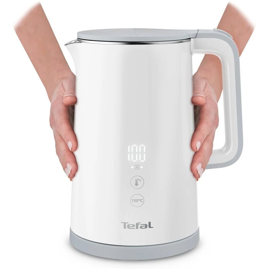 Tefal - Električna kuvala za vodu SENSE 1,5 l 1800 W/230 V bela