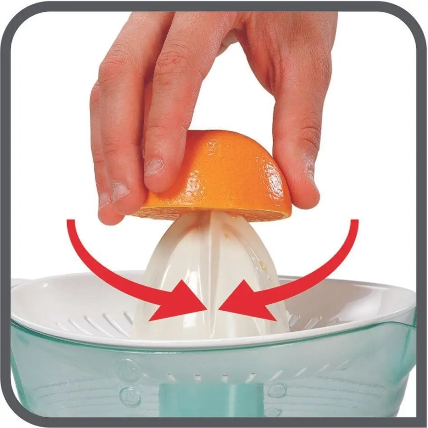 Tefal - Električni cediljak za citruse VITAPRESS 0,6 l 25W/230V bela/crna