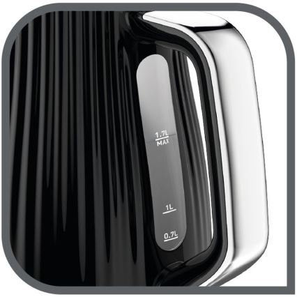 Tefal - Električno kuvalo LOFT 1,7 l 2400W/230V crno