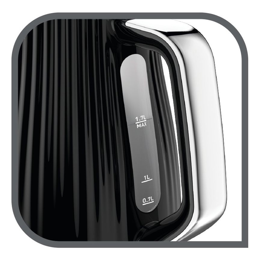 Tefal - Električno kuvalo LOFT 1,7 l 2400W/230V crno