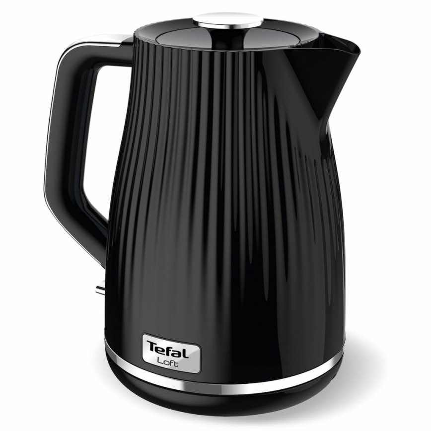 Tefal - Električno kuvalo LOFT 1,7 l 2400W/230V crno