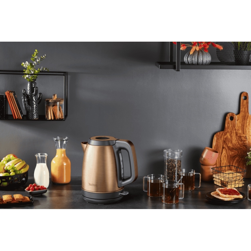 Tefal - Električno kuvalo za vodu COPPERTINTO 1,7 l 2400W/230V