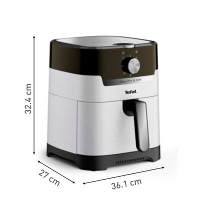 Tefal - Friteza na vrući vazduh 4,2 l EASY FRY&GRILL 2 u 1 1550W/230V nerđajući čelik