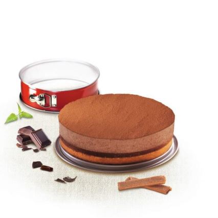 Tefal - kalup za tortu DELIBAKE 19 cm sa uklonjivim obručem, crveni